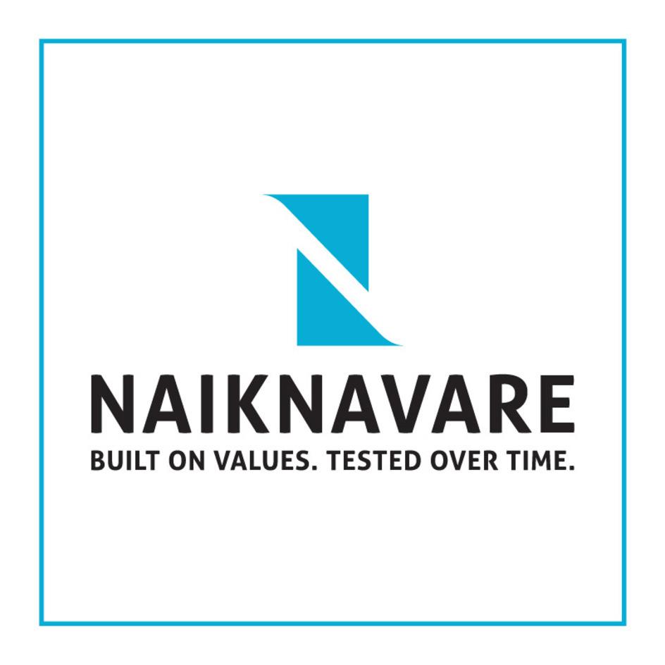 NAIKNAVARE BUILT ON VALUES. TESTED OVER TIME logo