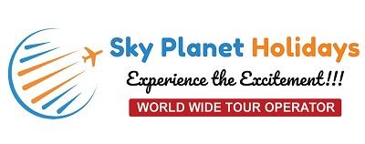 SKY PLANET HOLIDAYS Experience the Excitement World wide tour operator logo
