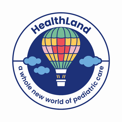 HealthLand a whole new world of pediatric care logo