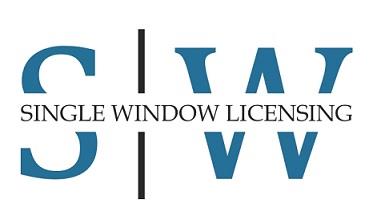 S W SINGLE WINDOW LICENSING with Device logo