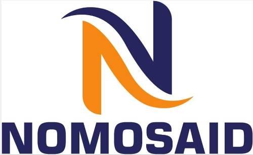 NOMOSAID WITH DEVICE OF N logo