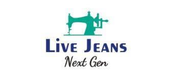 Live Jeans Nextgen with image of sewing machine logo