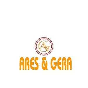ARES & GERA WITH THE DEVICE OF AG logo