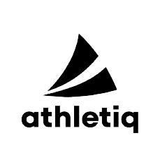 athletiq logo with a device logo
