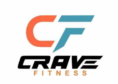 CF CRAVE FITNESS logo