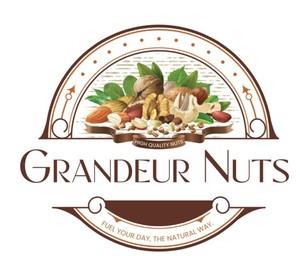 GRANDEUR NUTS - HIGH QUALITY NUTS FUEL YOUR DAY, THE NATURAL WAY logo