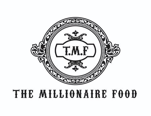 T.M.F THE MILLIONAIRE FOOD logo