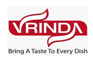 VRINDA BRING A TASTE TO EVERY DISH logo
