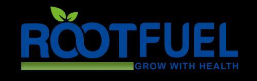 ROOTFUEL WITH TAGLINE GROW WITH HEALTH logo