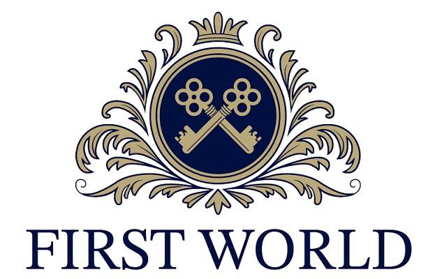 FIRST WORLD logo logo