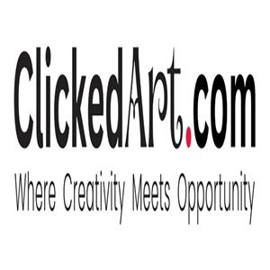 CLICKED ART . COM Where Creativity Meets opportunity logo
