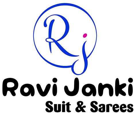 RAVI JANKI SUIT & SAREES with RJ Logo logo
