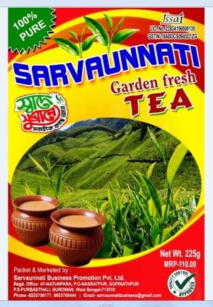 SARVAUNNATI GARDEN FRESH TEA logo