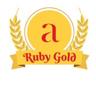 RUBY GOLD WITH LOGO A logo