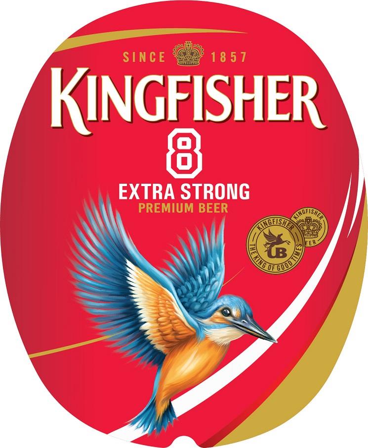 KINGFISHER 8 EXTRA STRONG PREMIUM BEER (Device) logo