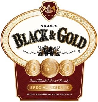 NICOL's BLACK & GOLD logo