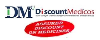 DM DISCOUNT MEDICOS ASSURED DISCOUNT ON MEDICINES logo