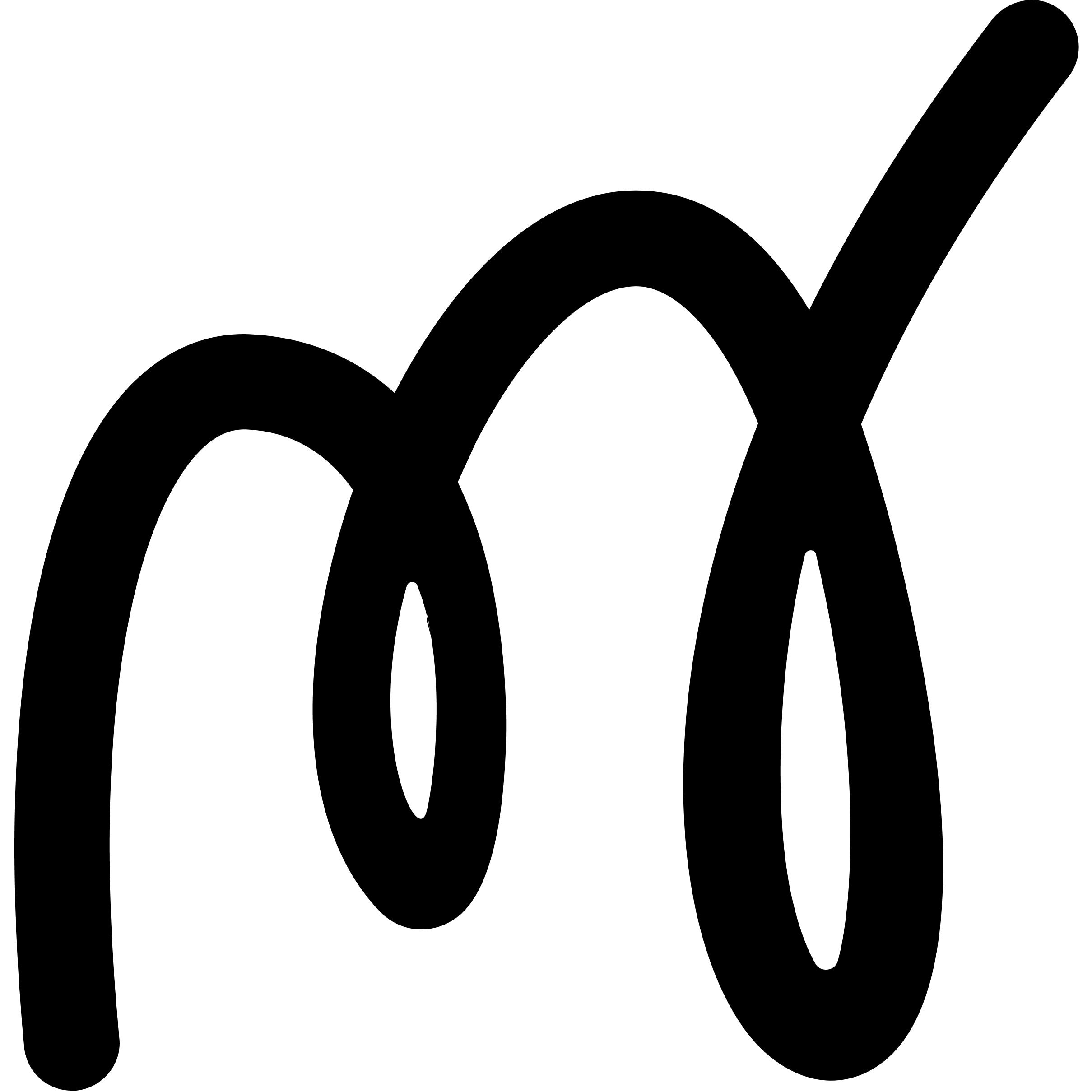 M logo