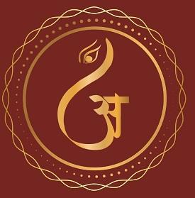 Aa with device in Hindi logo