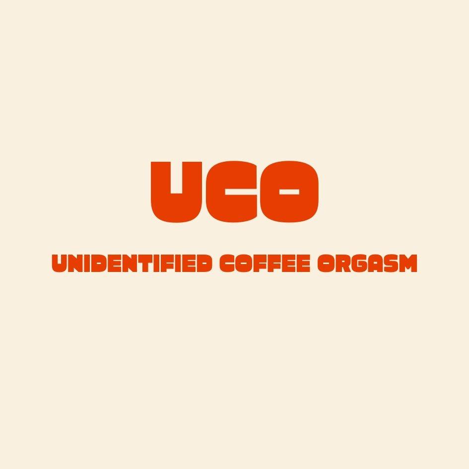 UCO- Unidentified Coffee Orgasm logo