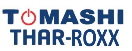TOMASHI THAR-ROXX WITH DEVICE logo