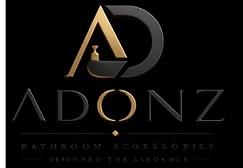 ADONZ BATHROOM ACCESSORIES DESTONED TOE ELEOAMCE WITH DEVICE OF AD logo