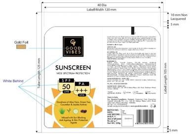 Good Vibes Sunscreen Wide Spectrum with SPF50 logo