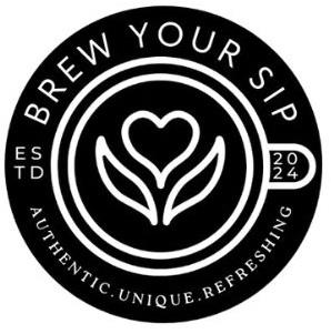 BREW YOUR SIP with device logo