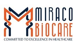MIRACO BIOCARE WITH TAGLINE "COMMITTED TO EXCELLENCE IN HEALTHCARE" logo