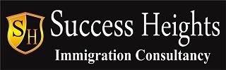 SUCCESS HEIGHTS IMMIGRATION CONSULTANCY WITH LOGO SH logo