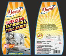 OSWAL SUPER CLEAN BATHROOM & TILE CLEANER WITH LABEL logo