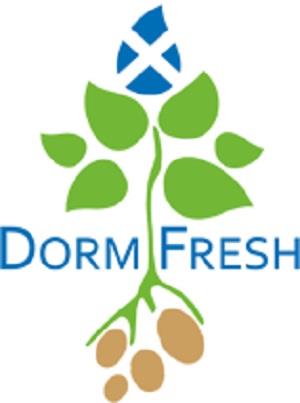 DORM FRESH ( Logo and device) logo