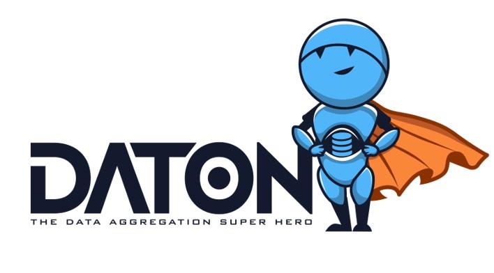 THE DATA AGGREGATION SUPER HERO logo