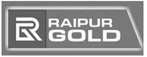 | RAIPUR R GOLD logo