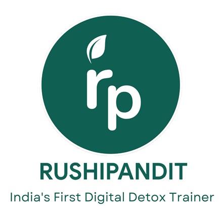 RUSHIPANDIT India's First Digital Detox Trainer logo