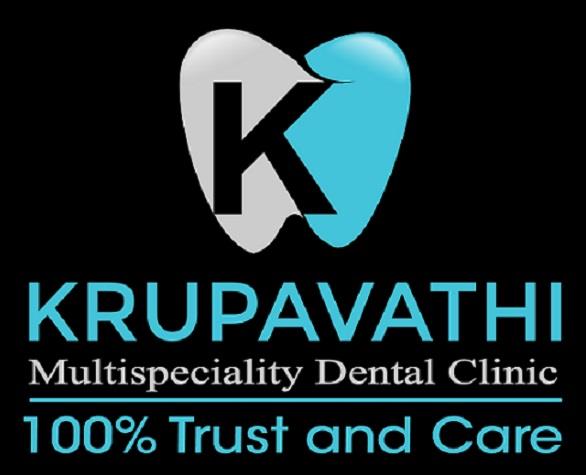 KRUPAVATHI Multispeciality Dental Clinic 100% Trust and Care logo