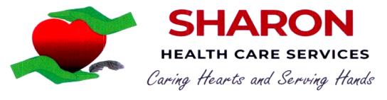 SHARON HEALTH CARE SERVICES Caring Hearts ard Serving Hands logo