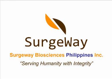 SurgeWay Surgeway Biosciences Philippines Inc. “Serving Humanity with Integrity” logo