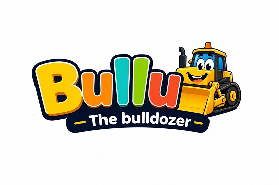 Bullu - The bulldozer logo