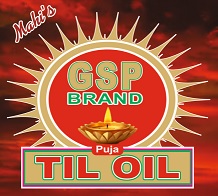 Mahi's GSP BRAND PUJA TIL OIL logo