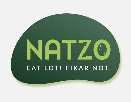 NATZO, EAT LOT! FIKAR NOT. logo