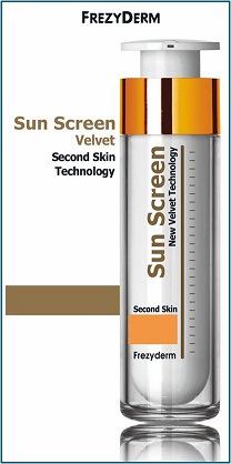 FREZYDERM Sun Screen Velvet Second Skin Technology logo