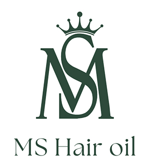 MS HAIR OIL with 'MS' logo logo