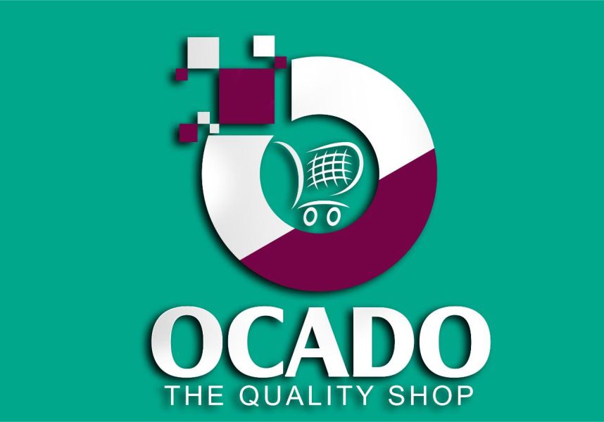OCADO ALONG WITH Artistic logo O Color combination get up logo