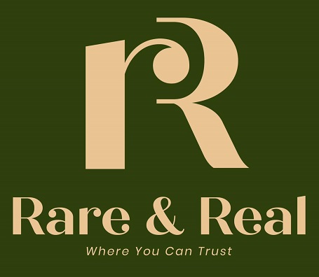 Rare & Real WITH DEVICE OF R logo