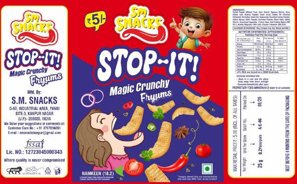 SM SNACKS STOP IT logo