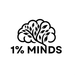 1% Minds logo