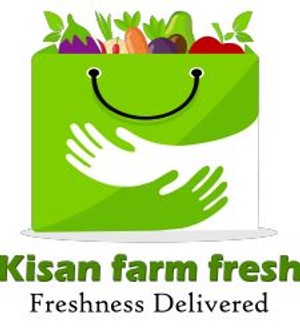 Kisan farm fresh - Freshness Delivered logo