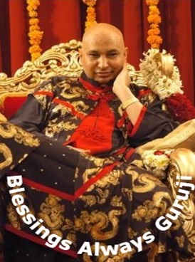 BLESSINGS ALWAYS GURUJI (DEVICE MARK) logo