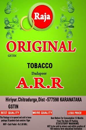 RAJA ORIGINAL ARR logo